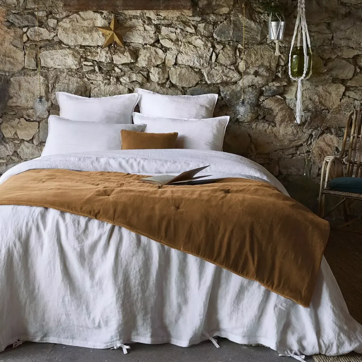 Sale Runner letto velluto di cotone (90 x 200 cm) Victor Copriletti, Trapuntine E Runner Letto