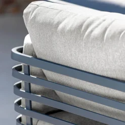Outlet Salotto da giardino alluminio 12 pezzi Monte Carlo Grigio antracite e grigio chiaro Salotto Da Giardino