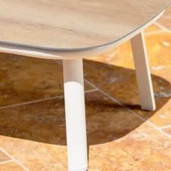 Salotto da giardino in alluminio 2 posti 3 pezzi Amalfi Bianco e beige Salotto Da Balcone|Salotto Da Giardino