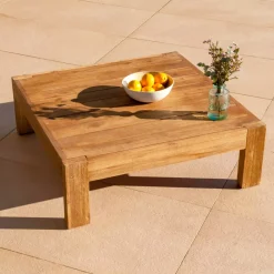 Clearance Salotto da giardino in legno di acacia 5 pezzi Bornéo Salotto Da Giardino