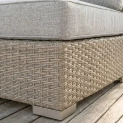Outlet Salotto da giardino in resina intrecciata 2 posti 3 pezzi Palma Grigio Salotto Da Balcone|Salotto Da Giardino
