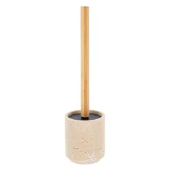 Scopino per WC in poliresina effetto travertino Lina Beige
