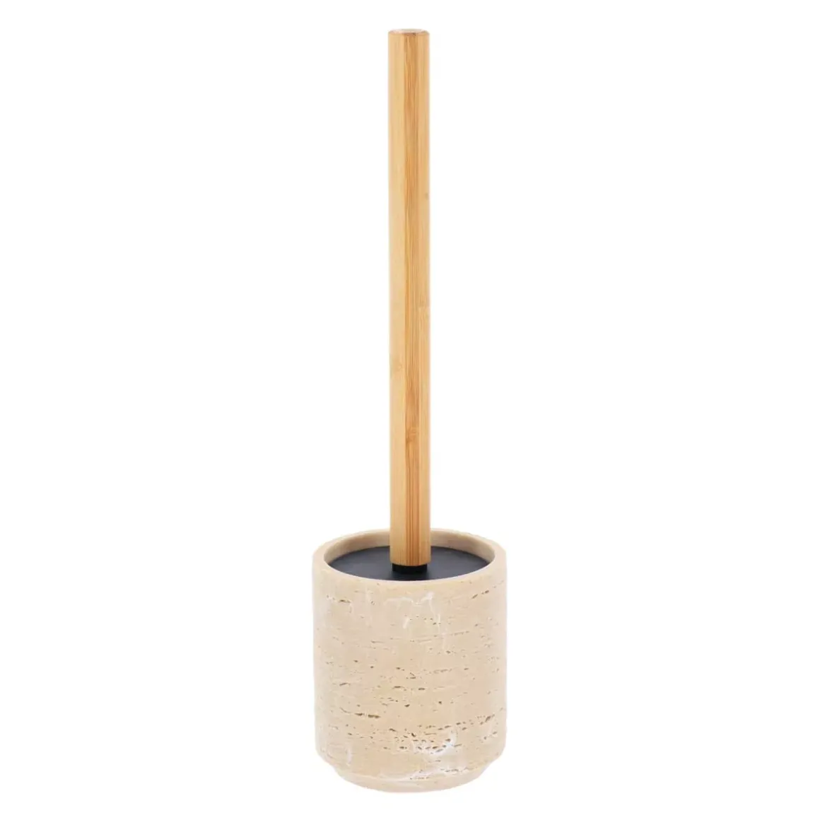 Scopino per WC in poliresina effetto travertino Lina Beige