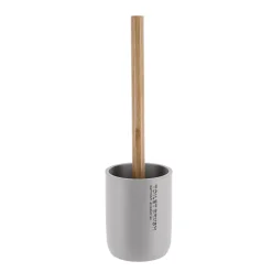 Scopino WC in poliresina Purebamboo Grigio chiaro