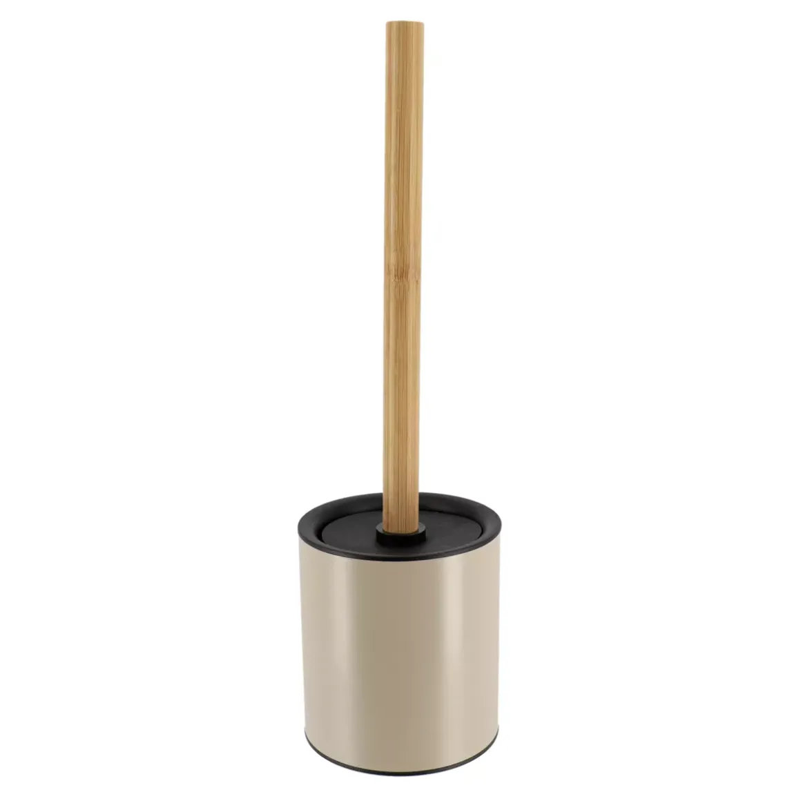 Scopino WC metallo Purebamboo Tortora