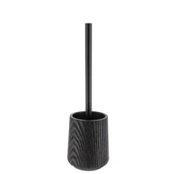 Scopino WC poliresina effetto legno Scandi Nero