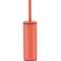 Scopino WC quadrato con coperchio in metallo Boho-Chic Terracotta