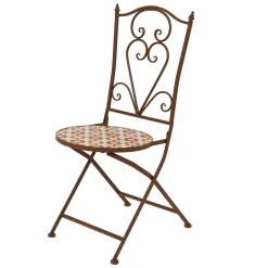 Clearance Sedia bistro pieghevole in mosaico Madrid Salotto Da Balcone|Sedie Da Giardino