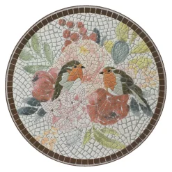 New Sedia bistrot pieghevole in mosaico Aberdeen Salotto Da Balcone|Sedie Da Giardino