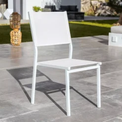 New Sedia da giardino impilabile Alluminio Murano Sedie Da Giardino