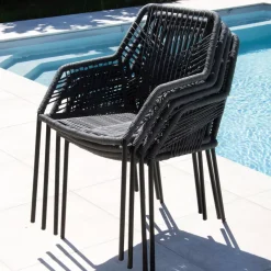 Outlet Sedia da giardino impilabile Seville - Sedie Da Giardino