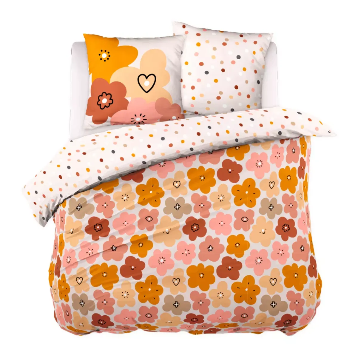 Set copripiumino e due federe per bambini in cotone (200 x 200 cm) Barbotine Biancheria Da Letto Bambini