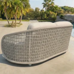 Online Set da giardino effetto rattan e alluminio 7 posti 6 pezzi Riviera Salotto Da Giardino