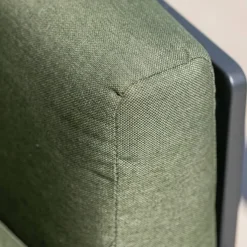 Set da giardino in alluminio 5 posti 5 pezzi Monte Carlo Grigio antracite e verde rosmarino Salotto Da Giardino