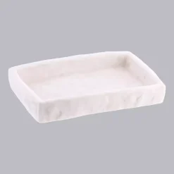 Set di accessori per il bagno effetto pietra Bianco