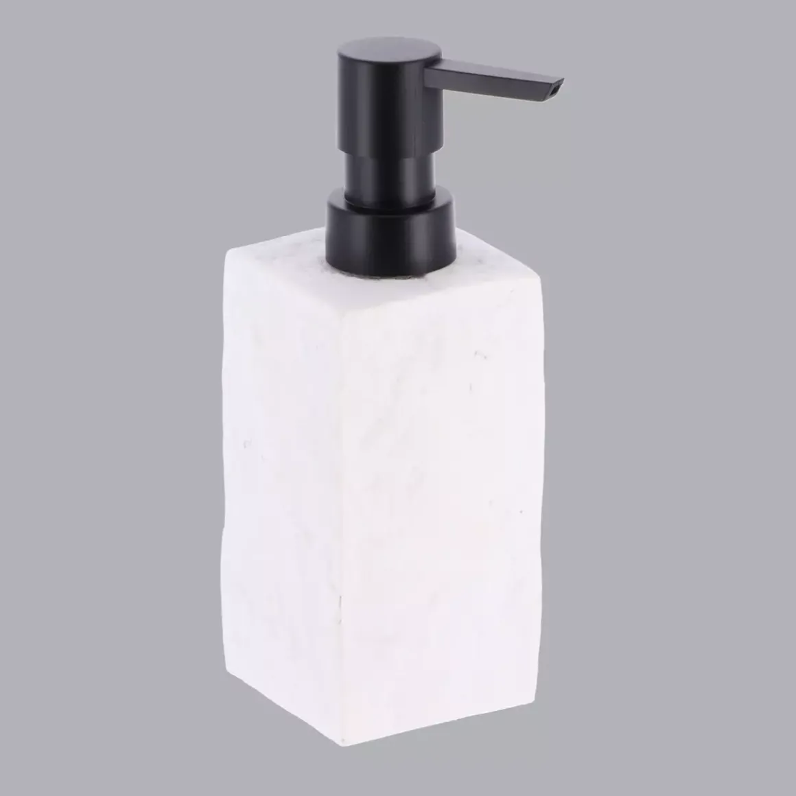 Set di accessori per il bagno effetto pietra Bianco