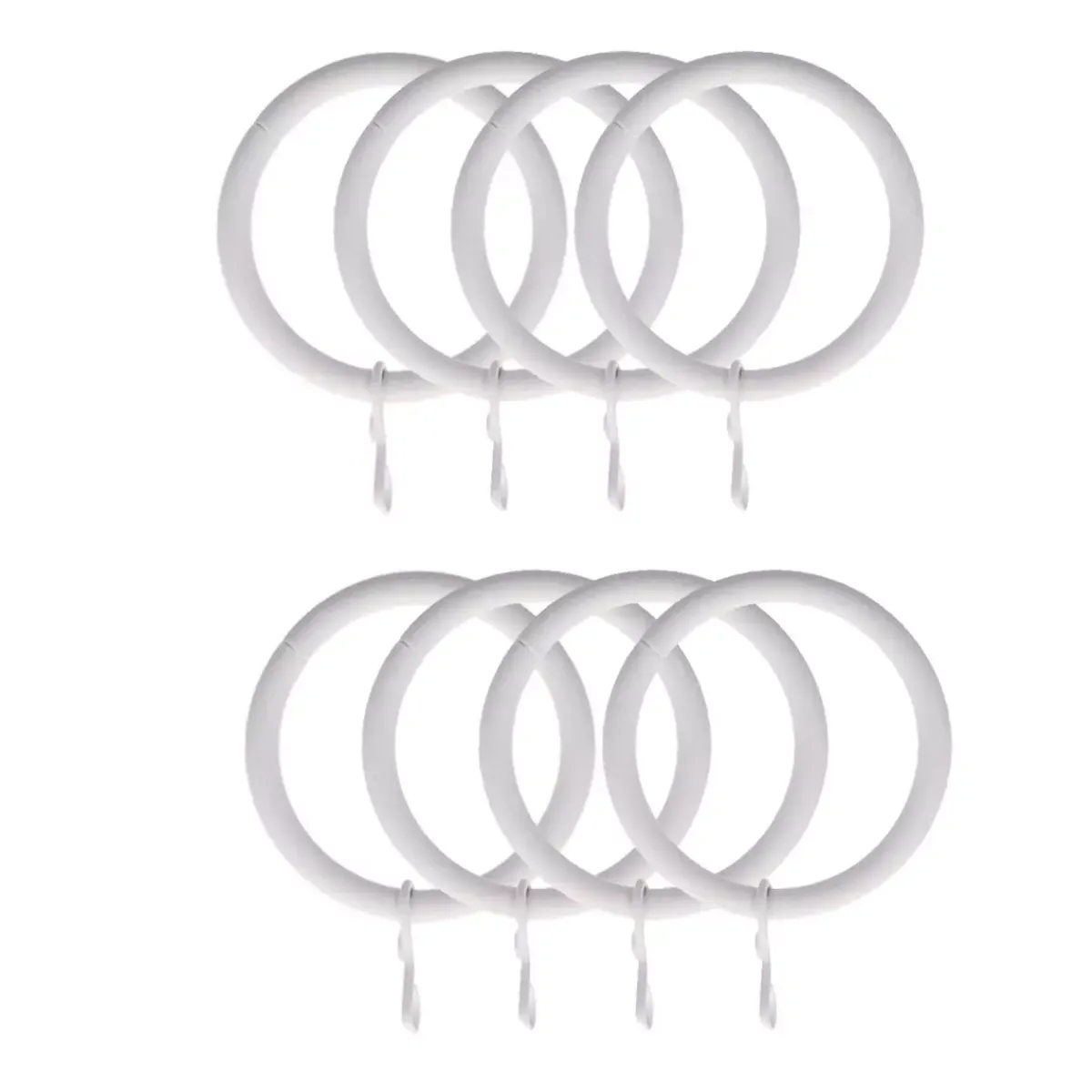 Outlet Set di 8 anelli per bastone per tenda (D28 mm) Lino opaco Accessori E Elementi Decorativi