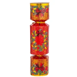Set di 6 crackers natalizi Festività Rosso e Bianco