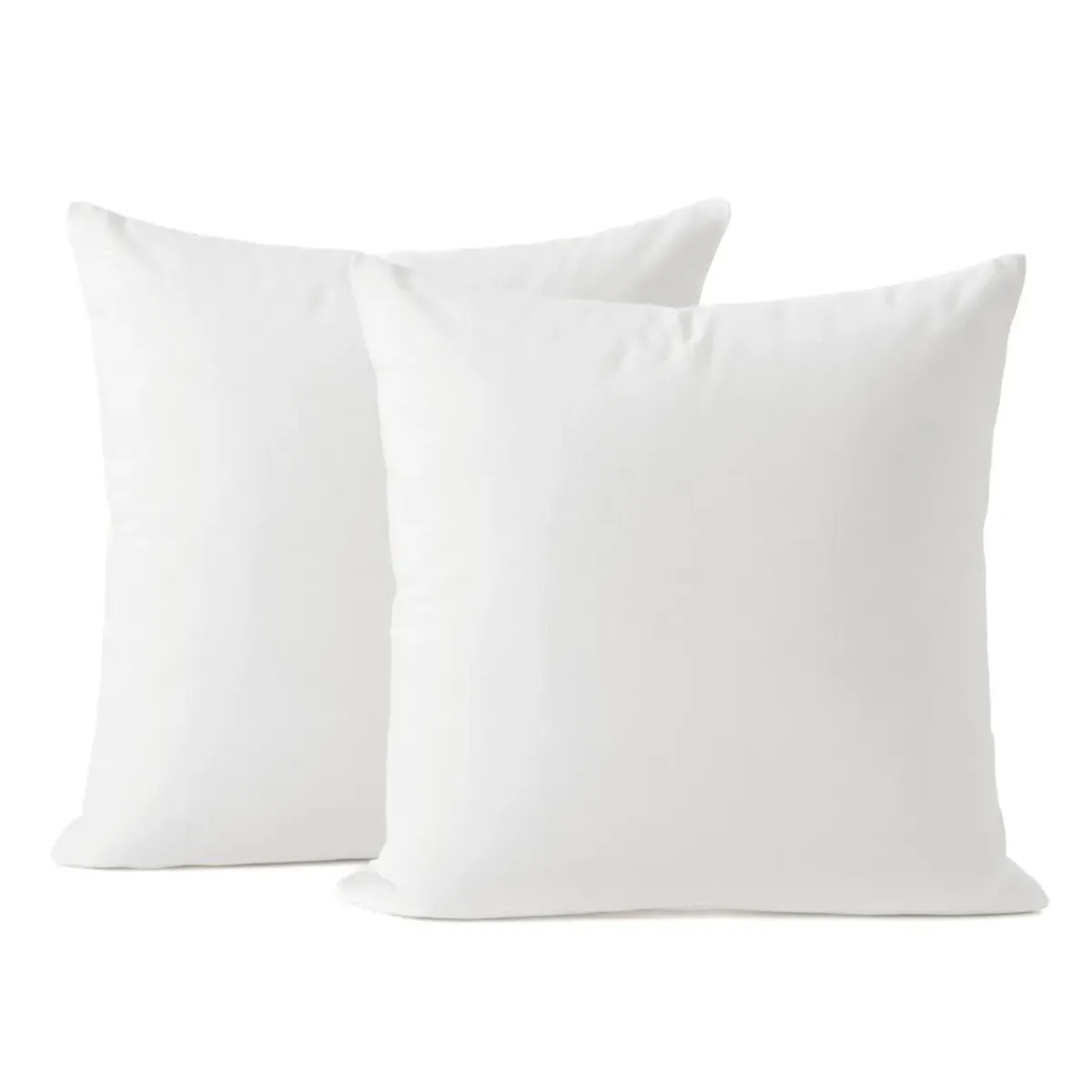 Best Set di 2 cuscini quadrati (60 cm) Volume Piumini, Cuscini Letto, Cuscini A Rullo