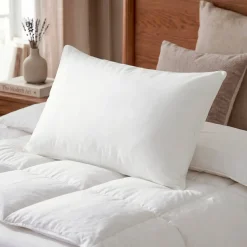 Outlet Set di 2 cuscino letto rettangolare (45 x 70 cm) Morbido Antiacaro Piumini, Cuscini Letto, Cuscini A Rullo