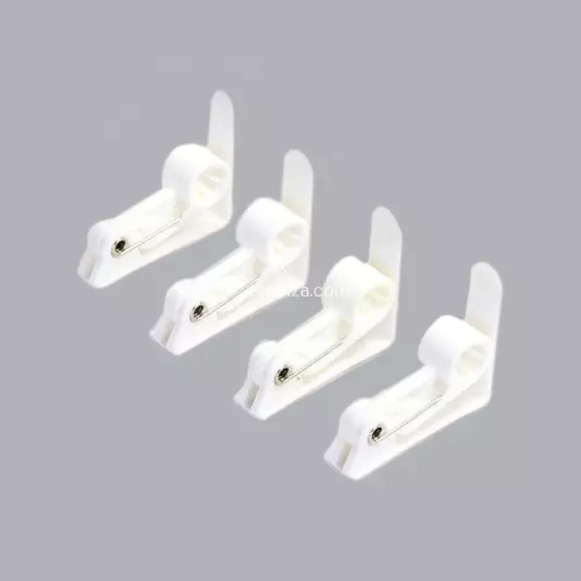 Set di 4 fermatovaglia Semplici Bianco