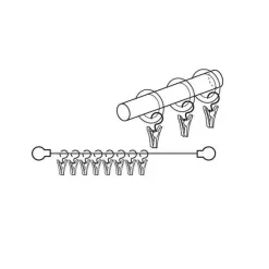 New Set di 8 ganci con pinza Accessori E Elementi Decorativi