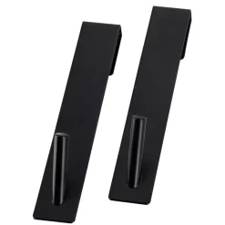 Set di 2 ganci speciale parete doccia (H 18cm) Nero