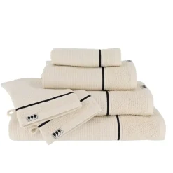 Set di 2 guanti da bagno cotone nido d'ape (15 x 21 cm) Japandi Guanti In Spugna|Biancheria Bagno