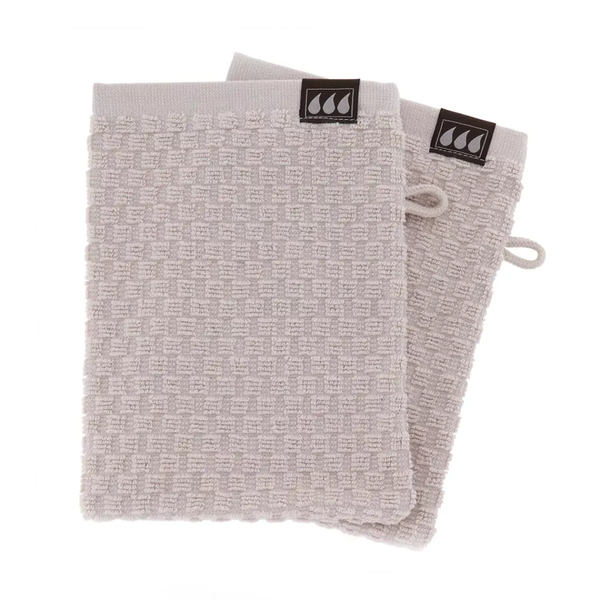 Online Set di 2 guanti da toilette in cotone (15 x 21 cm) Boho-chic Guanti In Spugna|Biancheria Bagno