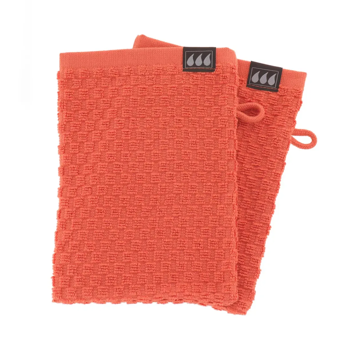 Outlet Set di 2 guanti da toilette in cotone (15 x 21 cm) Boho-chic Guanti In Spugna|Biancheria Bagno