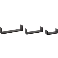 Set di 3 mensole Bord Nero
