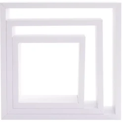 Set di 3 mensole Cube Bianco Modello grande