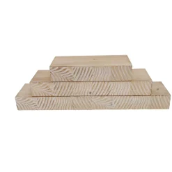 Set di 3 mensole da parete in legno (L60 cm) Plano Marrone