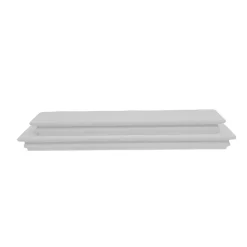 Set di 2 mensole in legno da parete (L70 cm) Jaspery Bianco