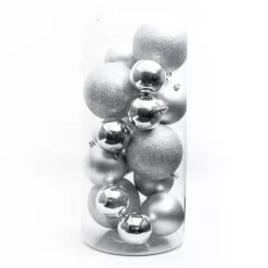 Set di 20 palline di Natale assortite New Alpine Argento