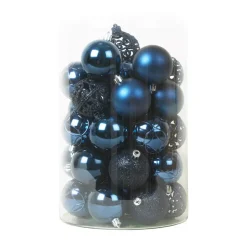 Set di 35 palline di Natale (D60 mm) Aravis mix Blu notte