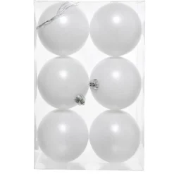 Set di 6 palline di Natale (D80 mm) Aravis Bianco
