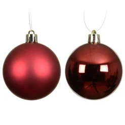 Set di 4 palline di Natale (D100 mm) Aravis Bordeaux