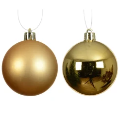 Set di 6 palline di Natale (D80 mm) Aravis Oro