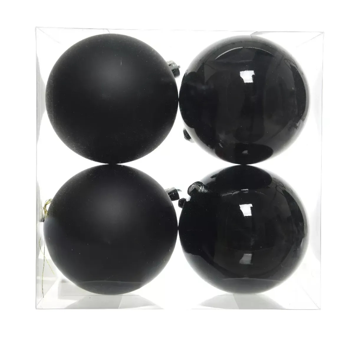 Set di 4 palline di Natale (D100 mm) Aravis Nero