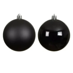 Set di 4 palline di Natale (D100 mm) Aravis Nero