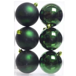 Set di 6 palline di Natale (D80 mm) Aravis Verde abete