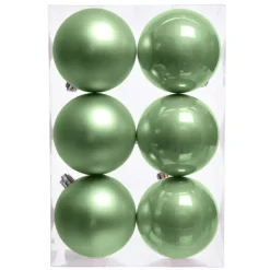 Set di 6 palline di Natale (D80 mm) Aravis Verde tè matcha