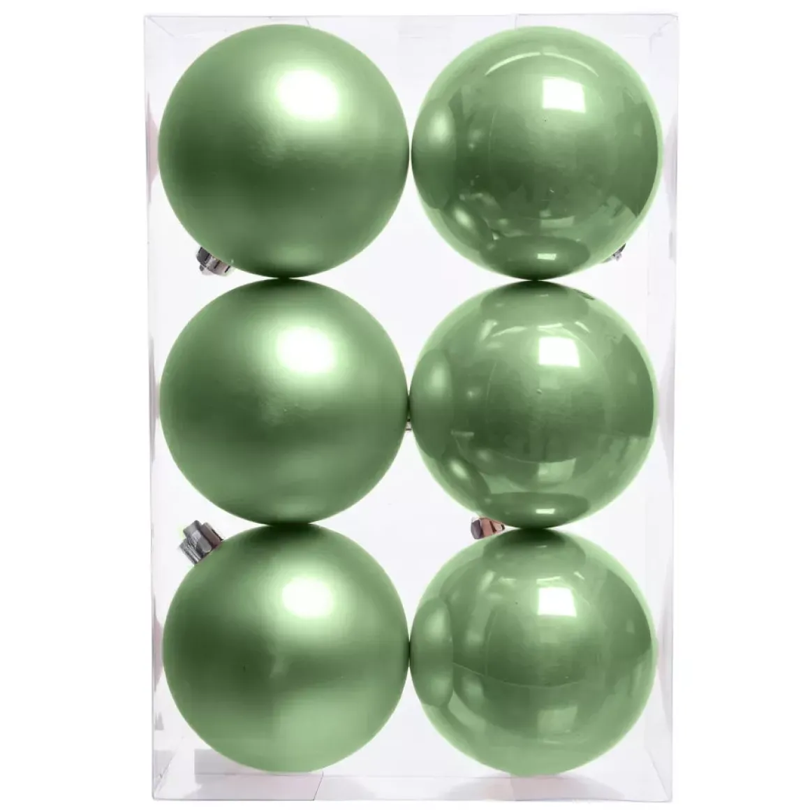 Set di 6 palline di Natale (D80 mm) Aravis Verde tè matcha