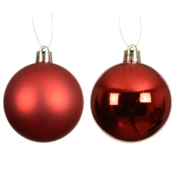 Set di 12 palline di Natale (D60 mm) Aravis Rosso
