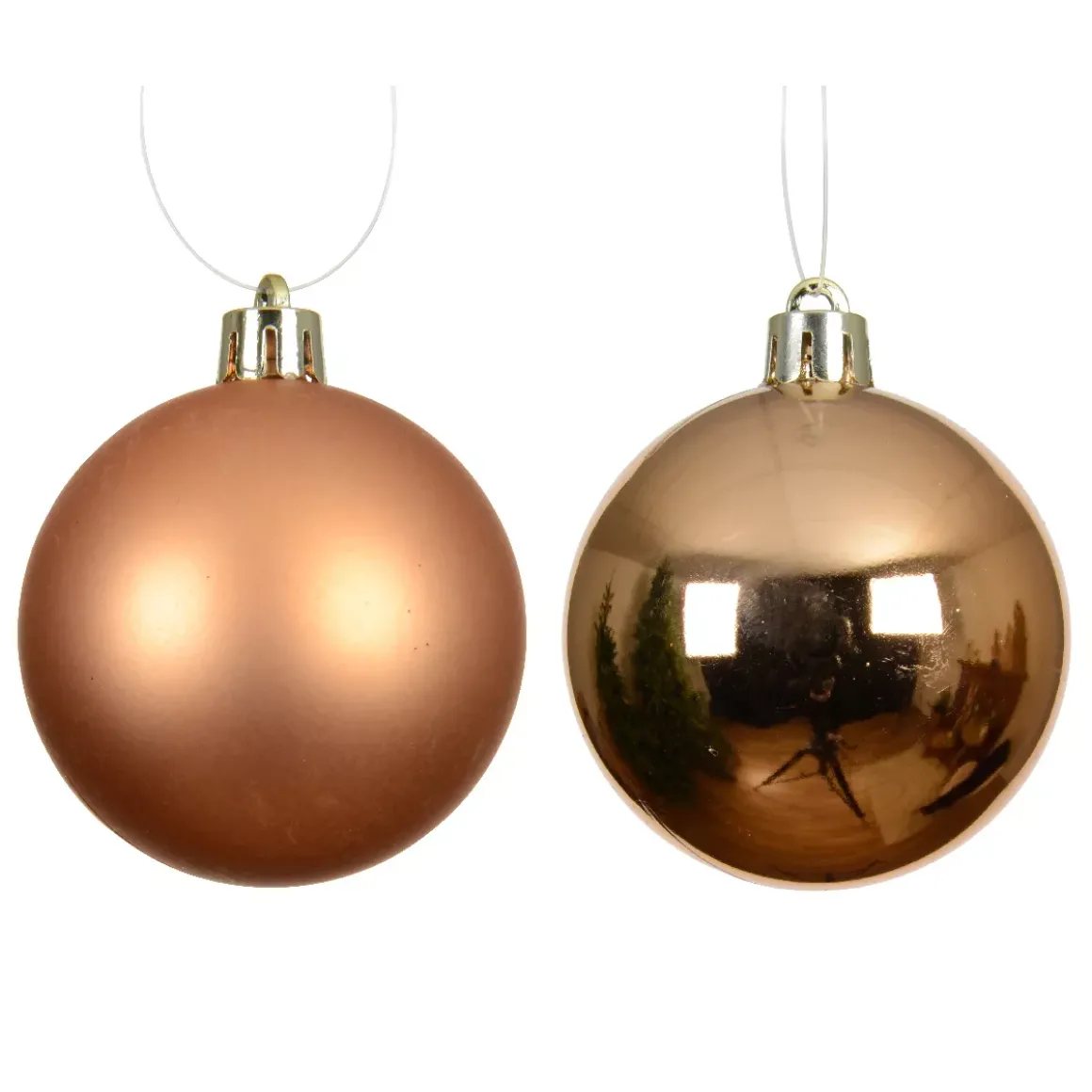 Set di 12 palline di Natale (D60 mm) Aravis Cognac