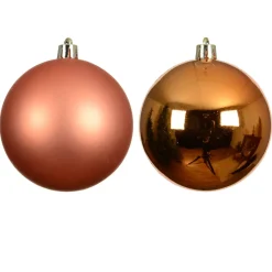 Set di 4 palline di Natale (D100 mm) Aravis Arancione