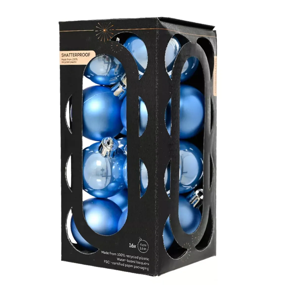 Set di 16 palline di Natale (D40 mm) Aravis Azzurro
