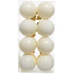 Set di 16 palline di Natale (D40 mm) Aravis Bianco lana