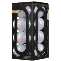 Set di 16 palline di Natale (D40 mm) Aravis Bianco iridescente